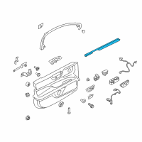 OEM 2018 Lincoln Continental Belt Weatherstrip Diagram - GD9Z-5421456-A