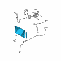 OEM Lexus RX330 CONDENSER Assembly Diagram - 88460-48041