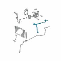 OEM Lexus RX330 Hose, Cooler Refrigerant Suction, NO.1 Diagram - 88704-0E010