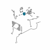 OEM 2004 Lexus RX330 Clutch Assembly, Magnet Diagram - 88410-48050