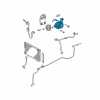 OEM Lexus RX330 Compressor Assembly, W/MOTER Diagram - 88310-0E010