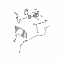 OEM Lexus RX330 Pipe, Cooler Refrigerant Discharge, A Diagram - 88705-0E010