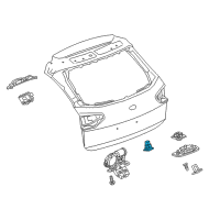 OEM 2019 Buick Regal TourX SWITCH ASM-L/GATE CLOSE *JET BLACK Diagram - 22966290