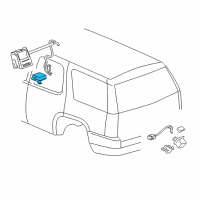 OEM 2007 Chevrolet Suburban 2500 Rear View Camera Image Displacement Module Assembly Diagram - 15877571