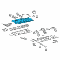 OEM Scion Center Floor Pan Diagram - 58113-21900