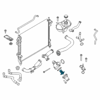 OEM 2018 Lincoln Continental Thermostat Diagram - BR3Z-8575-D