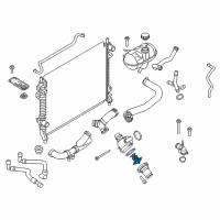 OEM 2022 Ford Police Interceptor Utility Thermostat Diagram - BR3Z-8575-G