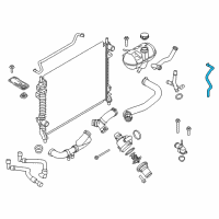 OEM 2018 Ford Mustang Reservoir Hose Diagram - FR3Z-8C362-D