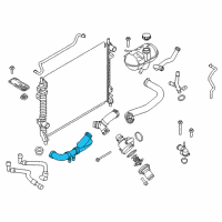 OEM 2019 Ford Mustang Lower Hose Diagram - FR3Z-8286-H