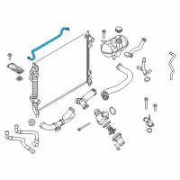 OEM 2017 Ford Mustang Overflow Hose Diagram - FR3Z-8075-E