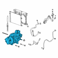 OEM Cadillac CT6 Compressor Diagram - 84348556