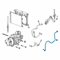 OEM 2017 Cadillac CT6 Front AC Tube Diagram - 84036693