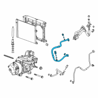 OEM 2018 Cadillac CT6 Evaporator Tube Diagram - 22885710