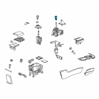 OEM 2008 Honda Accord Knob, Change Lever *NH609L* (UH SILVER) Diagram - 54102-TE1-C02ZA