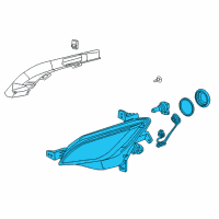 OEM 2013 Chevrolet Sonic Fog Lamp Assembly Diagram - 94523416