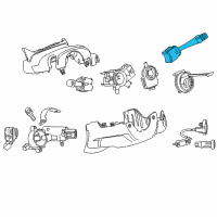 OEM Switch Asm-Windshield Wiper & Windshield Washer Diagram - 52087550