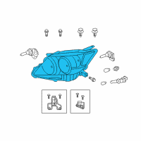 OEM 2013 Scion tC Composite Headlamp Diagram - 81130-21200