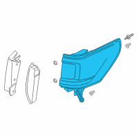 OEM Lincoln Tail Lamp Assembly Diagram - JL7Z-13405-C