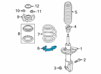 OEM 2021 Hyundai Elantra Pad-Front Spring, LWR Diagram - 54633-AB000