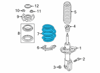 OEM Hyundai Elantra Spring-FR Diagram - 54630-AA110