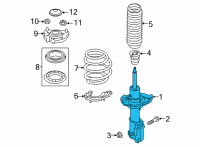 OEM 2021 Hyundai Elantra STRUT Assembly-FR, LH Diagram - 54650-AB710