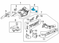OEM Acura MDX HVAC SHIELD Diagram - 74192-TYA-A00