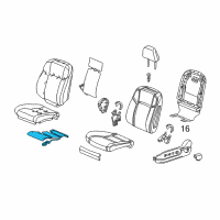 OEM 2017 Acura RLX Tci, Front Seat Cushion Diagram - 81219-TY2-A21