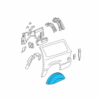 OEM 2020 Chevrolet Suburban Inner Wheelhouse Diagram - 23197649