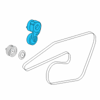 OEM 2011 Dodge Challenger TENSIONER-Belt Diagram - 4861660AA