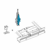 OEM 1999 Dodge Durango Jack Diagram - 52019921AD