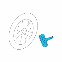 OEM Jeep Commander Sensor-Tire Pressure Diagram - 68078861AC