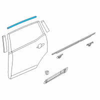OEM 2018 Lincoln MKT Upper Molding Diagram - AE9Z-74255A61-A