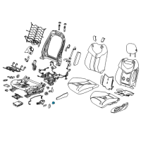 OEM 2017 Chevrolet SS Seat Switch Knob Diagram - 92292714