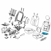 OEM 2014 Chevrolet SS Seat Cushion Heater Diagram - 92277509