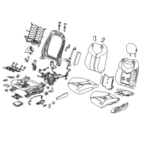 OEM 2017 Chevrolet SS Seat Switch Knob Diagram - 92292716