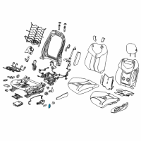 OEM 2014 Chevrolet SS Seat Switch Knob Diagram - 92292718