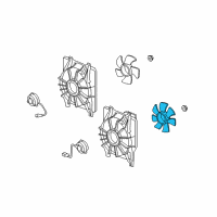 OEM 2008 Acura RDX Fan, Cooling Diagram - 38611-RWC-A01