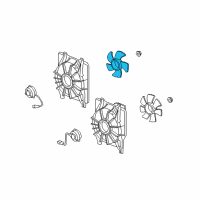 OEM 2012 Acura RDX Fan, Cooling Diagram - 19020-RWC-A01