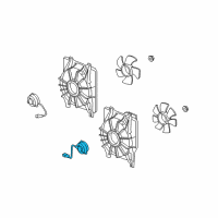 OEM 2009 Acura RDX Motor, Cooling Fan Diagram - 38616-RWC-A02