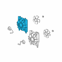 OEM 2007 Acura RDX Shroud Diagram - 19015-RWC-A01