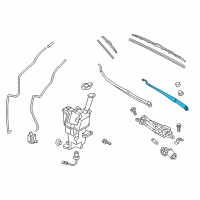 OEM 2017 Hyundai Elantra GT Windshield Wiper Arm Assembly(Driver) Diagram - 98310-A5510