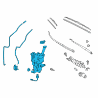 OEM 2015 Hyundai Elantra GT Windshield Washer Reservoir Assembly Diagram - 98620-A5010