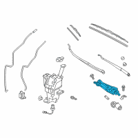 OEM 2017 Hyundai Elantra GT Linkage Assembly-Windshield Wiper Diagram - 98120-A5000