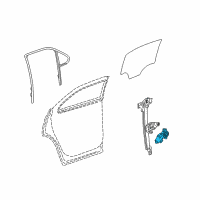 OEM 2011 GMC Terrain Window Motor Diagram - 20838922