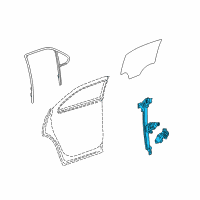 OEM GMC Terrain Window Regulator Diagram - 22803634