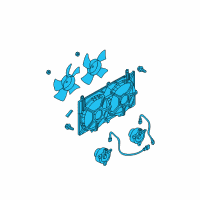 OEM Infiniti Motor Assy-Fan & Shroud Diagram - 21481-CM30B