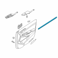 OEM 2019 Hyundai Tucson Weatherstrip-Front Door Belt Inside LH Diagram - 82231-D3000