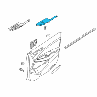 OEM 2018 Hyundai Tucson Power Window Assist Switch Assembly Diagram - 93575-D3010-4X