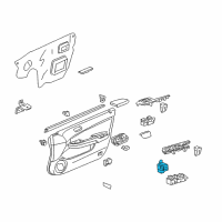 OEM 2006 Acura TSX Switch Assembly, Remote Control Mirror Diagram - 35190-SEC-C01