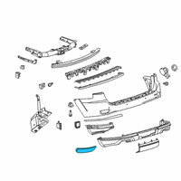 OEM 2017 Jeep Grand Cherokee Reflector-FASCIA Diagram - 57010720AC